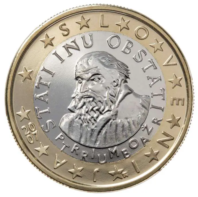 Trubat on the Slovenian one euro coin